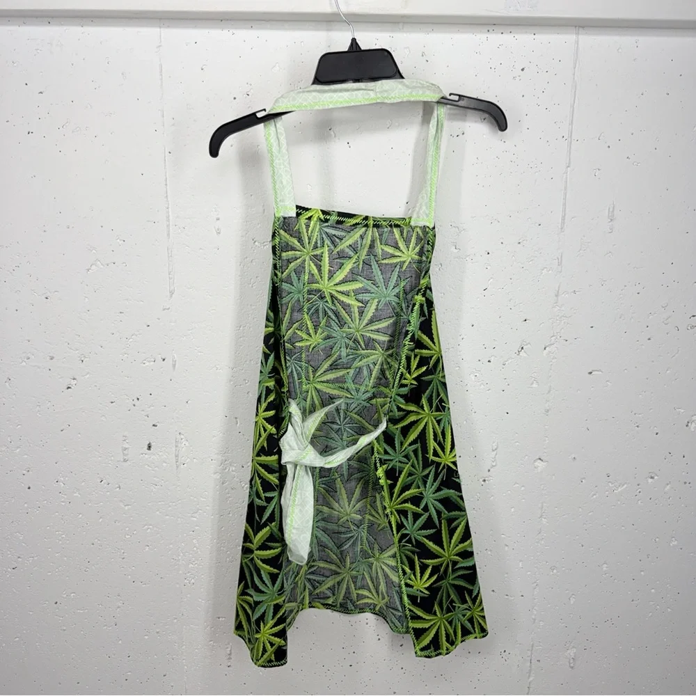 Lot of 3 Handmade Aprons 420 Floral Weeds Plants
